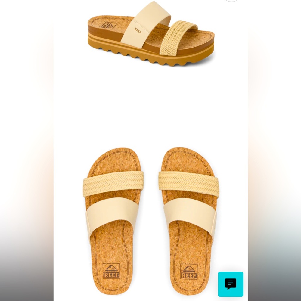 NEW IN BOX! Reef cushion vista hi sandals in Vintage- Sz 7